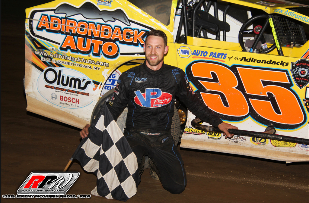 Mike Mahaney Gets Career First Modified Victory at Albany-Saratoga Speedway